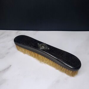 ANTIQUE Edwardian Victorian EBONY & Sterling Silver Inlay Clothes Brush